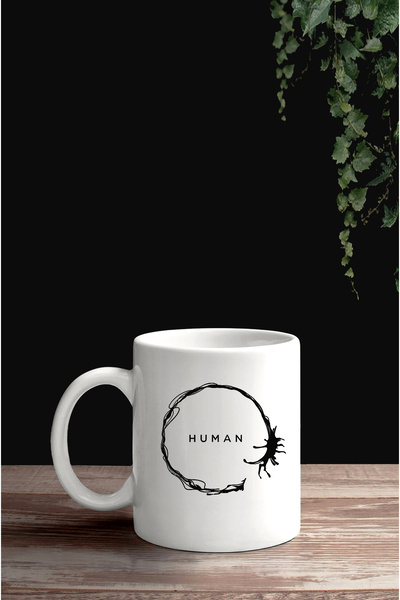 Darkia Arrival Film Human Written Design Printed Gift Porcelain Mug