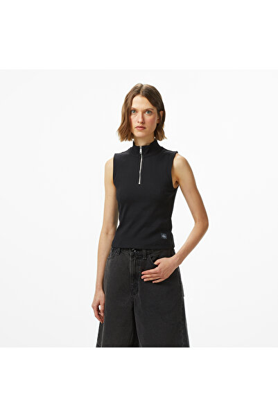 Calvin Klein Woven Label Kadın Siyah T-Shirt