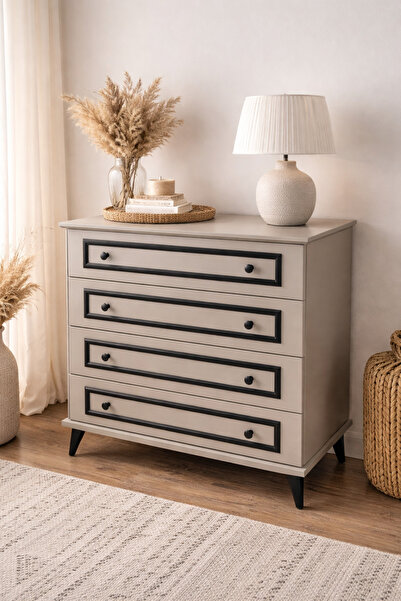 ELİF AY MOBİLYA Yeniçeri 4 Çekmeceli Şifonyer Kumsal Vizyon