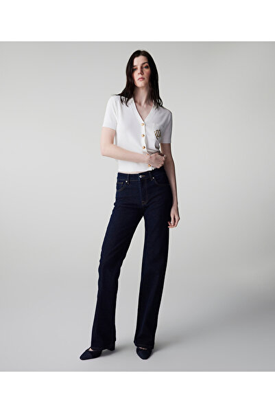 İpekyol Kontrast dikişli straight jean pantolon