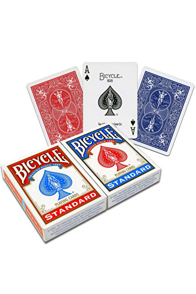 Bicycle Cărți de joc Rider Back Standard (2 pachete Albastru și Roșu)