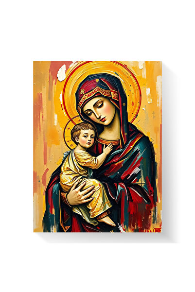 Printees Icon - Virgin and Child - Canvas on frame
