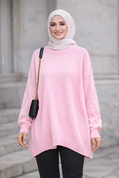 Vaniza Crew Neck Oversized Standard Size Knitwear Sweater