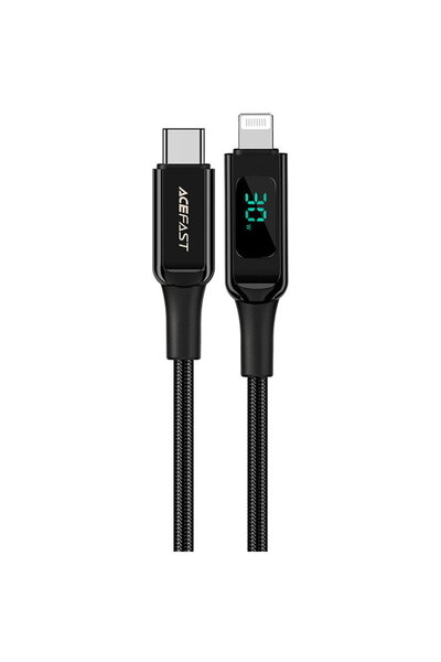 Acefast C6-01 USB-C/Lightning, 30W, 1.2m, Negru