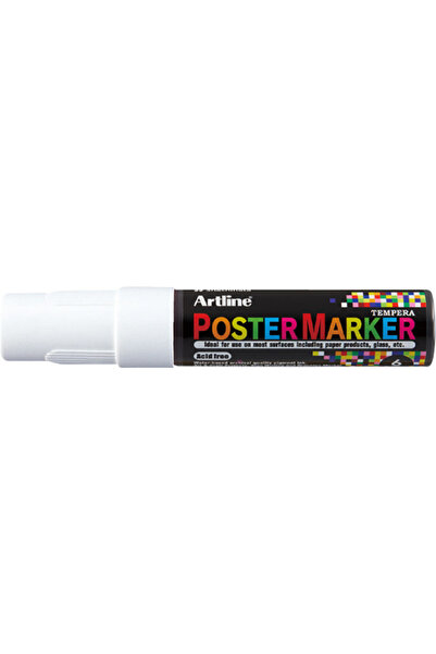 artline ARTLINE poster marker, plastic body, round tip 6mm - white