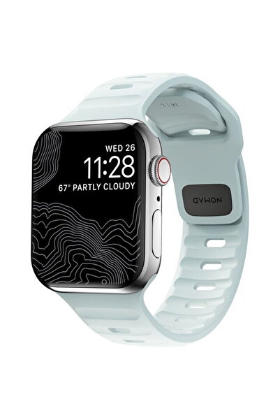 Nomad Sport Strap, Ice Blue Glow - Apple Watch 42mm/41mm/40mm/38mm