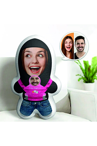 pandart Sevgililer Günü Fotoğraflı Minik Sevgilim Yastık