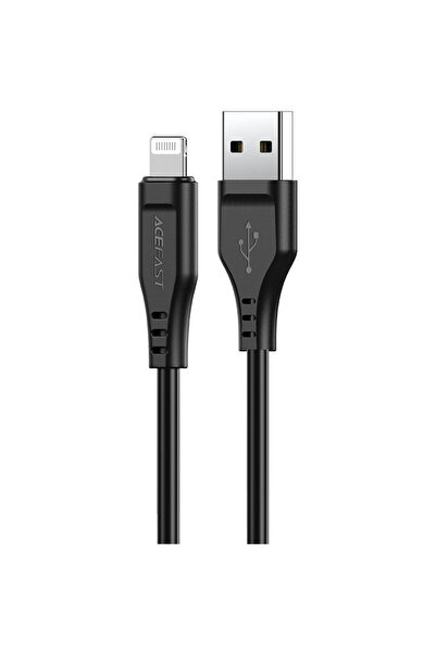 Acefast C3-02 Lightning 1.2m, 2.4A Negru