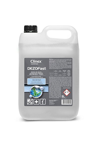 Clinex DEZOFast, 5 litri, detergent pentru curatat si dezinfectat suprafete d...