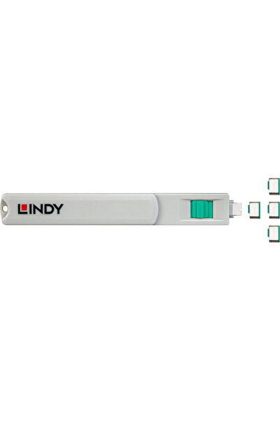 LİNDY USB-C port lock green