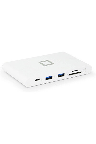Dicota USB-C Portable Docking 9-in-1 with HDMI, docking station (white)