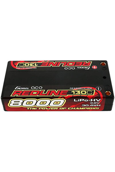GENS ACE Baterie Lipo REDLINE SERIES 8000mAh 3.8V 1S2P 130C