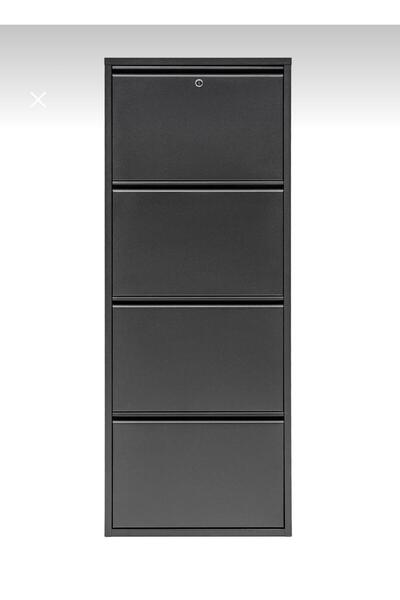 Avesta 4 Kapaklı Metal Ayakkabılık Antrasit