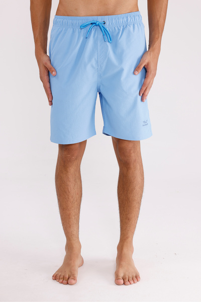 Rowinger Soft Textured Quick-Drying Flexible Waistband Zippered Pocket Side S...