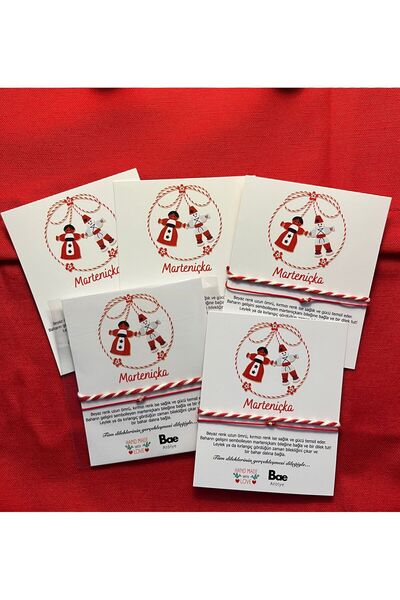 BAE ATOLYE 5 قطع من سوار الحظ الجديد للعام الجديد من خيط دوريكا الأحمر وحبل أ...