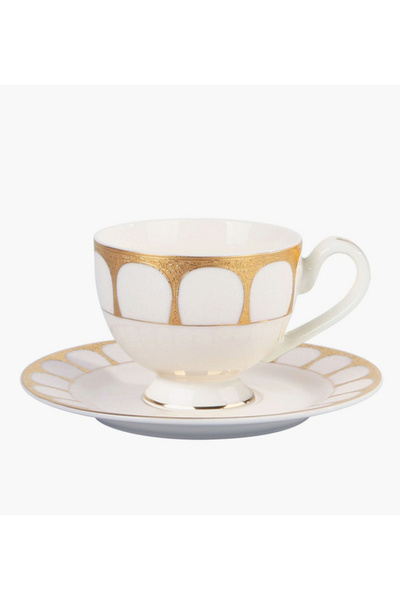 HABIB New Bone China Teacup and Saucer - 200 ml