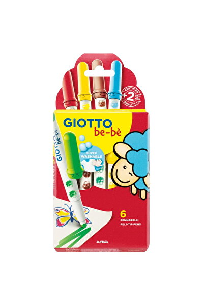 Giotto Super washable pen, 5mm tip, 6 pcs/box, be-be