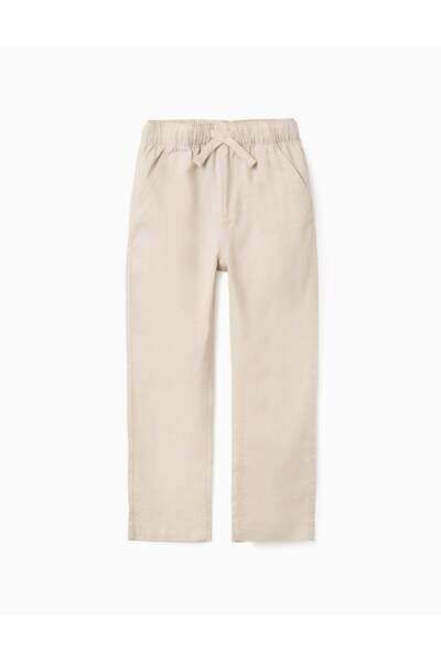Ziddy PANTS LINEN, LIGHT BEIGE, 6/7