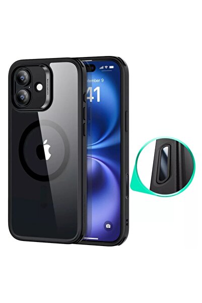 ESR Калъф за iPhone 16, Classic Hybrid HaloLock Slim, Черен/Прозрачен