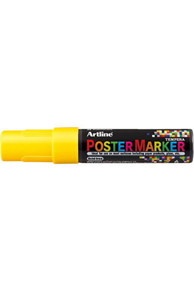 artline Marker pentru poster ARTLINE, corp plastic, varf rotund 6mm - galben