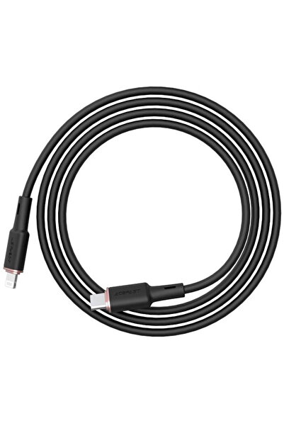 Acefast C2-01 Lightning 1.2m, 30W, 3A Negru