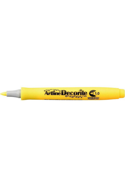 artline Marker Decorite, varf rotund 1.0mm - galben