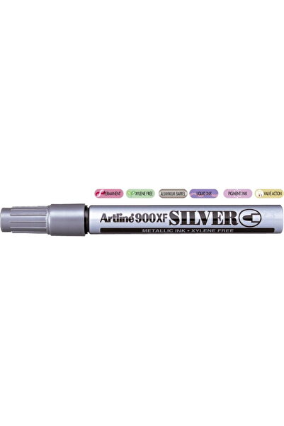 artline Marker cu vopsea 900XF, corp metalic, varf rotund 2.3mm - argintiu