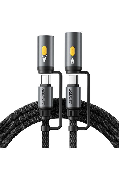 Acefast Multifunctional Cable 4in1 Type-C/LED Flashlight to Type-C/Cigarette,...