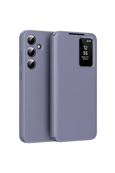 Techsuit Husă pentru Samsung Galaxy S23 FE - Seria SmartView - Mov