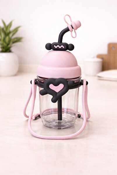 Kitchen Way Figured Polycarbonate Water Bottle 800 ml Bpa Free Lightweight Du...