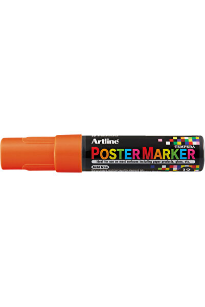 artline ARTLINE poster marker, plastic body, beveled tip 12mm - fluorescent o...