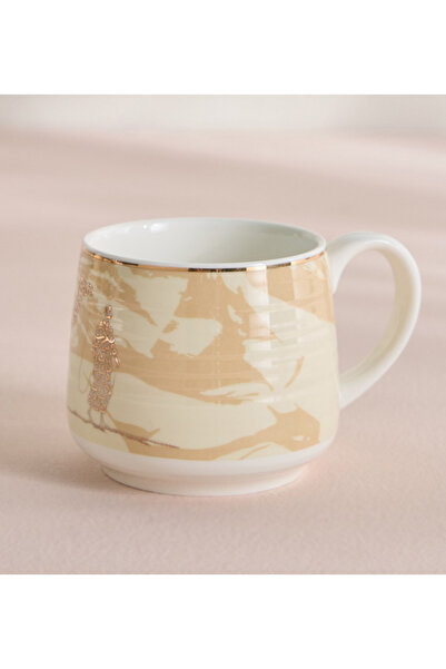 Generic كوب بدوي الجديد المصنوع من الخزف الصيني العظمي - 380 مل