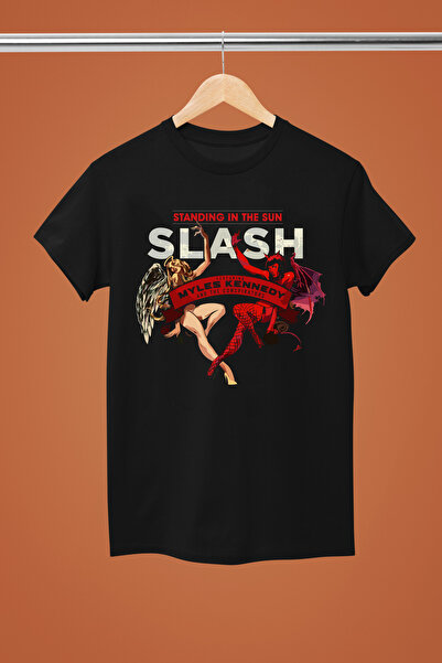 MAGORS تي شيرت روك قطني مطبوع بأكمام قصيرة من GUNS&ROSES