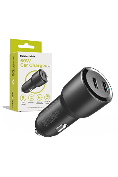 Mobile Origin MO-CCH60W-CA11 2x USB-C PD3.0 QC 60W Negru