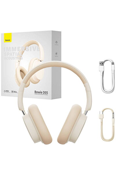 Baseus Bowie D05 Wireless Bluetooth 5.3, ANC Creamy-white