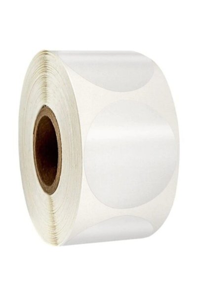 ZUIDID Transparent Oval Cover Mouth Sealing Label 40 X 40 mm 1000 Pieces X 10 Rolls