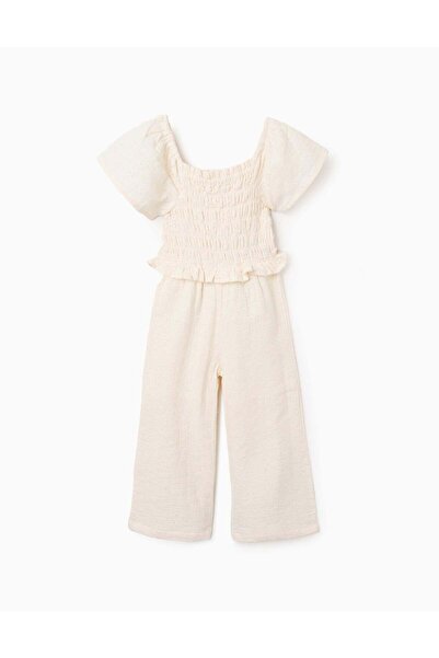 Ziddy تطريز كامل، بيج فاتح، 3/4