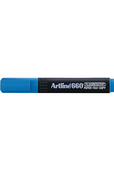 artline Textmarker 660, beveled tip 1.0-4.0mm - blue