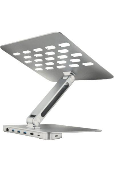 Axagon Suport de aluminiu HMC-STND cu HUB USB, HDMI, USB-A, PD 100W, LAN, 16 "