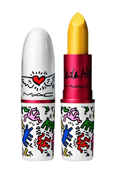 MAM Viva Glam X Keith Haring, Longwear, Cream Lipstick, Yellow, 3 g