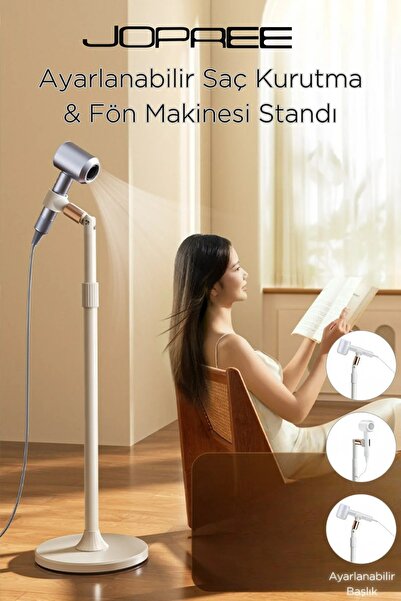 Jopree Ayarlanabilir Saç Kurutma Makinesi Stand Eller Serbest Uyumlu Fön Yüks...