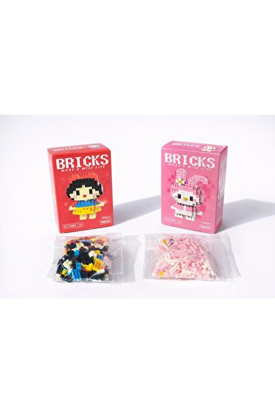 VerdeHome 14+ Bricks Yapı Oyuncağı 2’li Set – Kız Figür & My Melody Mini Blok...
