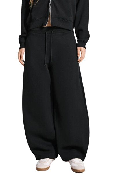 macharel jeans Fleece-Lined Barrel Fit Sweatpants with Stoppers