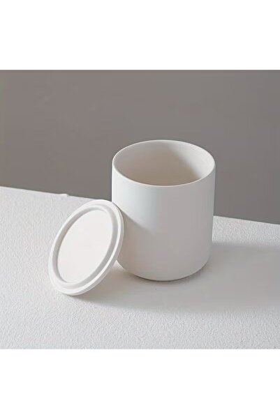 Generic Luxury Ceramic Candle Jars with Lid. 4pcs