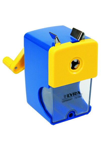 LYRA Mechanical sharpener, plastic, - blue/yellow