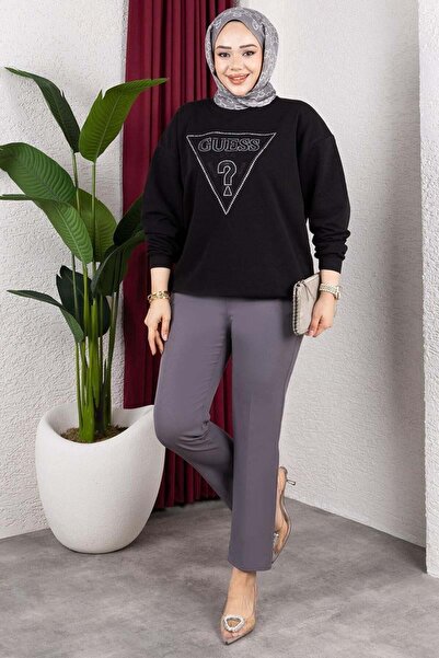 ORCHID Elastic Waist Crepe Trousers