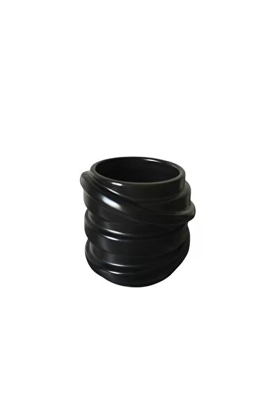 Generic Nordic Style Black Ceramic Candle jar. 1piece