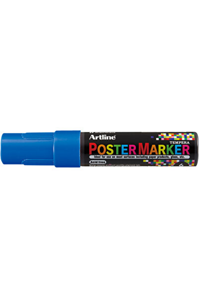 artline ARTLINE poster marker, plastic body, round tip 6mm - blue