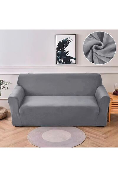 trendyhome 2-Seater Sofa Cover, Velvet, UNI