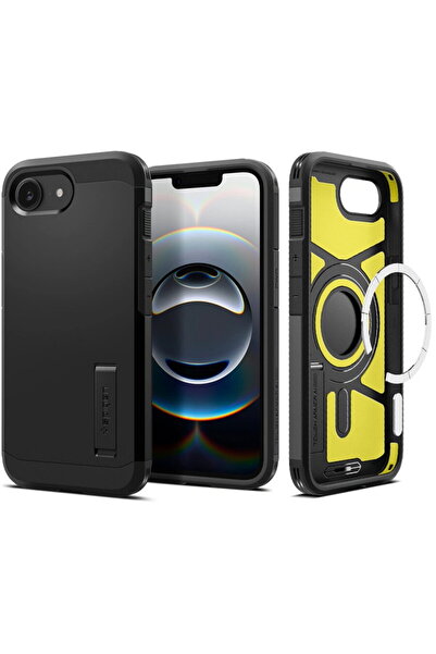 Spigen Husa pentru iPhone 16e - Tough Armor MagSafe - Black